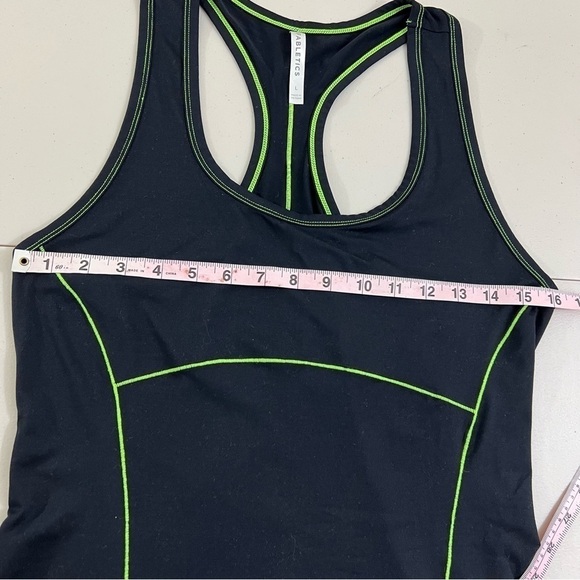 Fabletics black and neon green work out tank. Size large - Picture 7 of 12